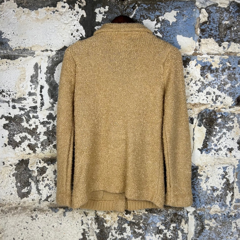 True Vintage 60's Separates by M.S. Cardigan Sweater Tan Boucle Knit Womens S - Picture 2 of 6